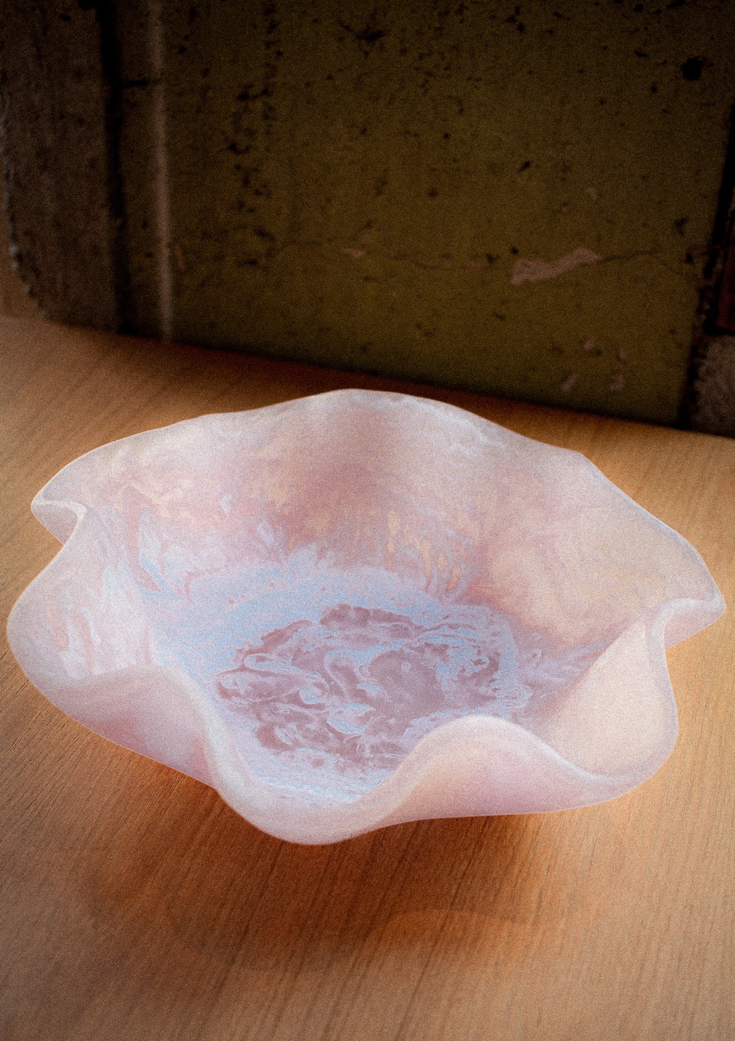 Pink Resin Bowl