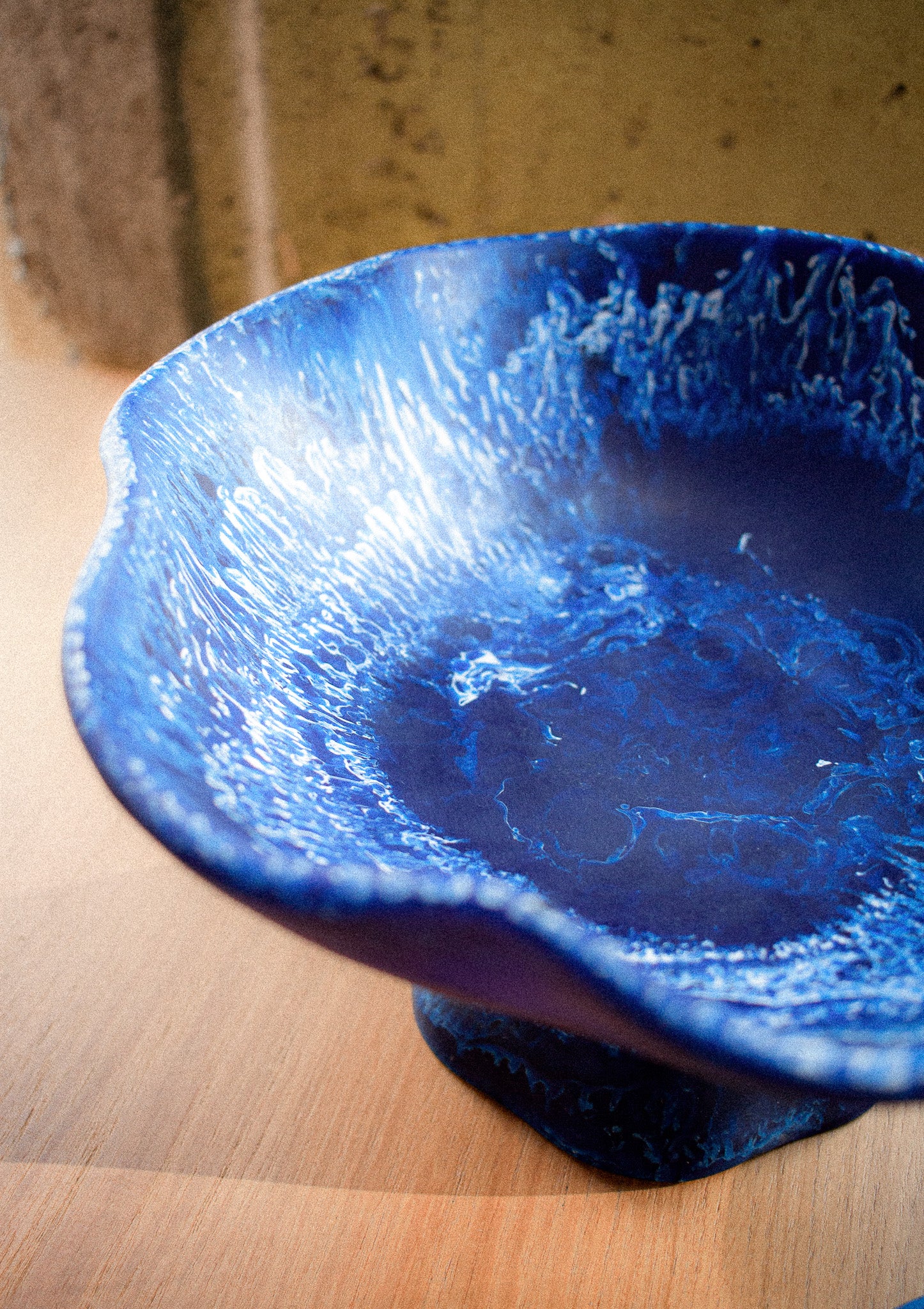 Blue Resin Bowl