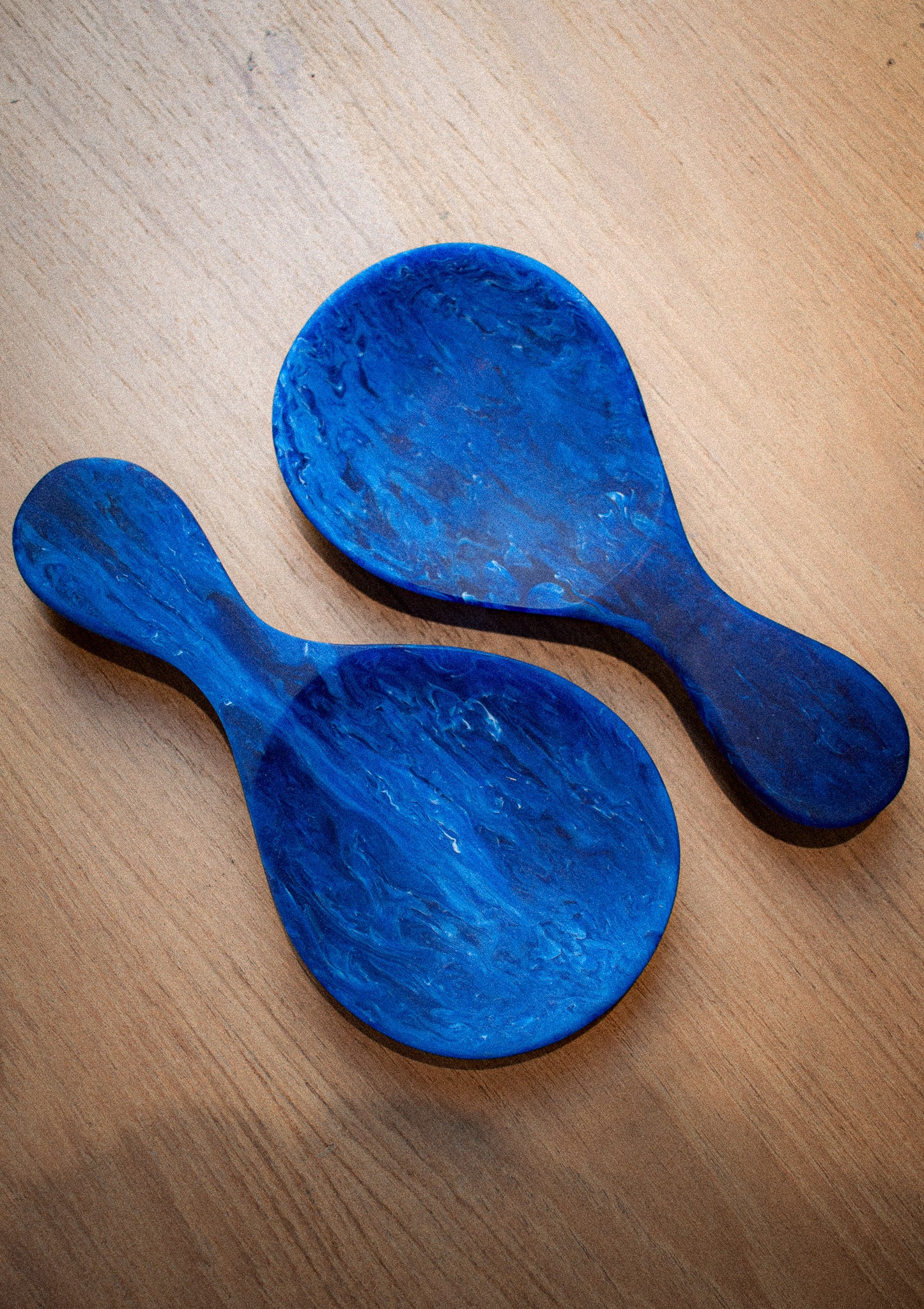 Blue Salad Serving Utensils (short set of 2)