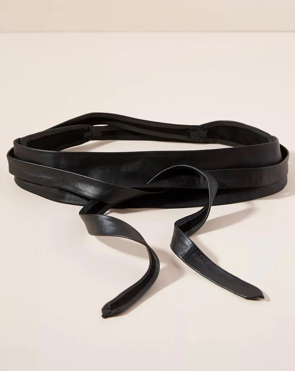 ADA Wrap Leather Belt - Black