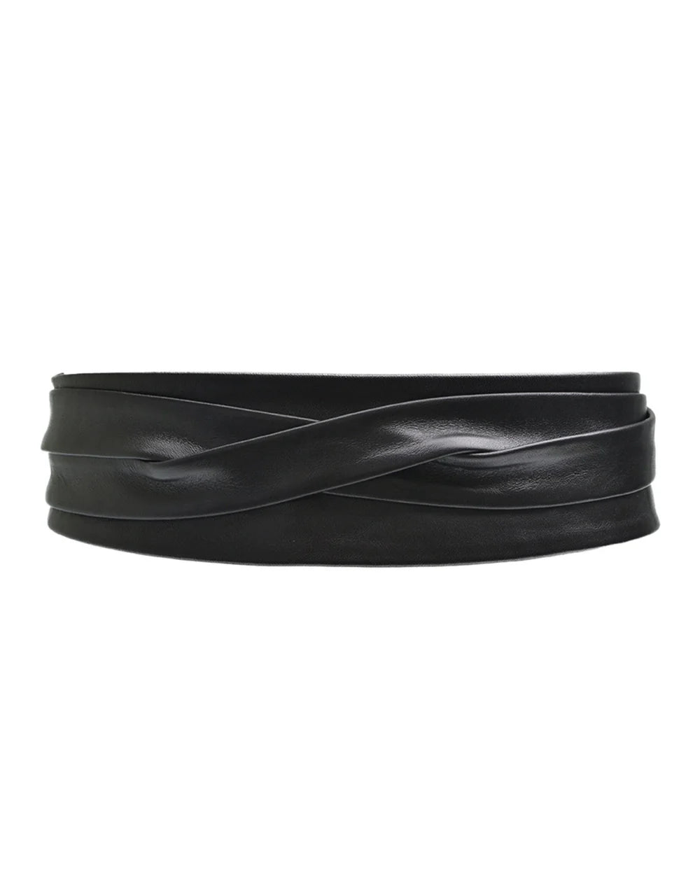 ADA Wrap Leather Belt - Black